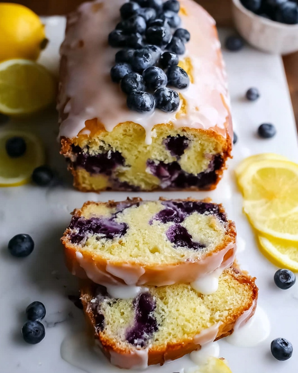 Lemon Blueberry Loaf with Zesty Glaze Recipe - Recipe Image