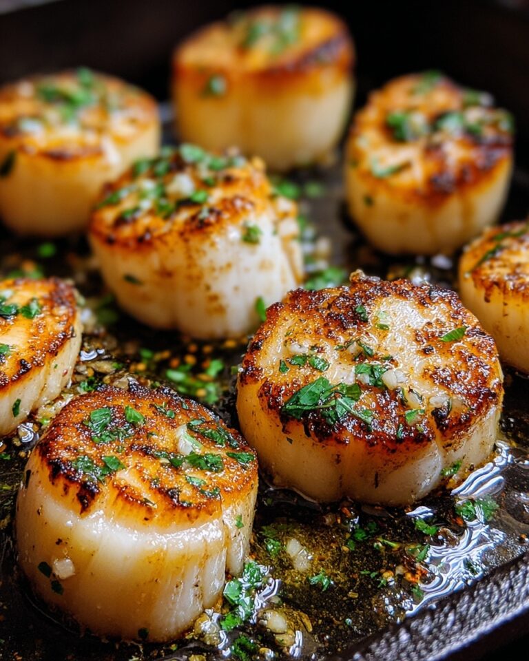 Garlic Butter Baked Scallops Recipe