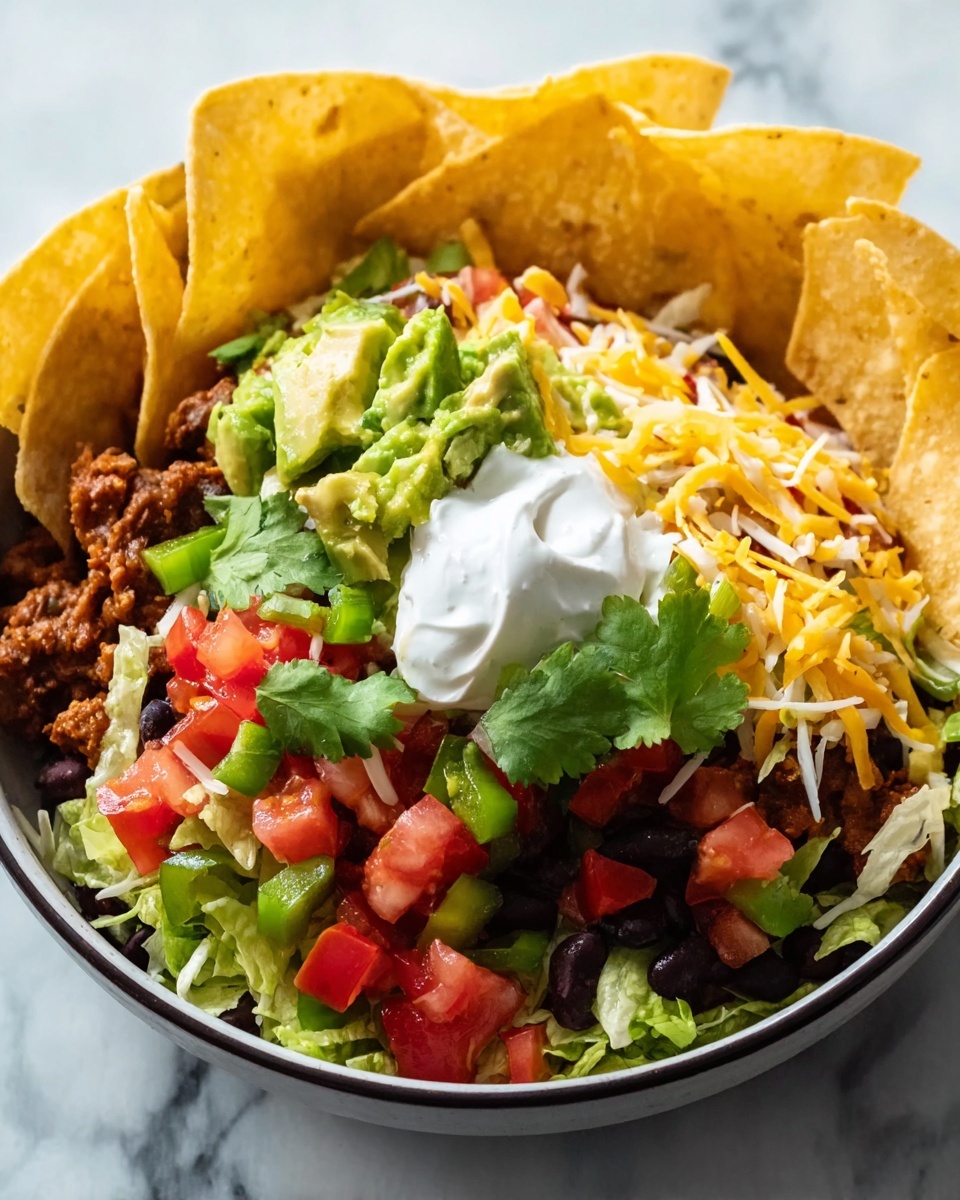 Bubbly Taco Salad Bowl Recipe - Recipe Image
