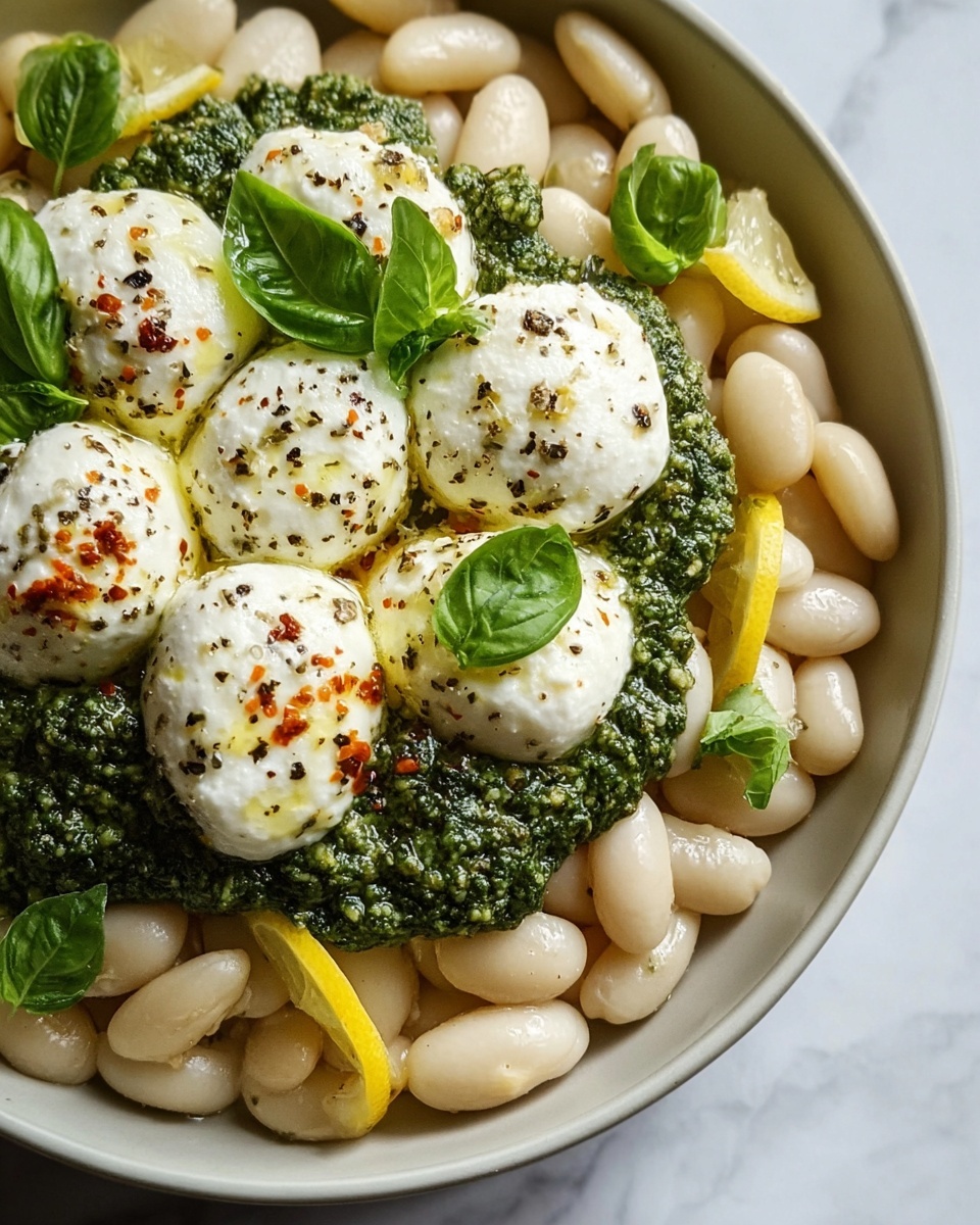 Butter Beans with Ricotta, Lemon + Basil Pesto Recipe - Recipe Image
