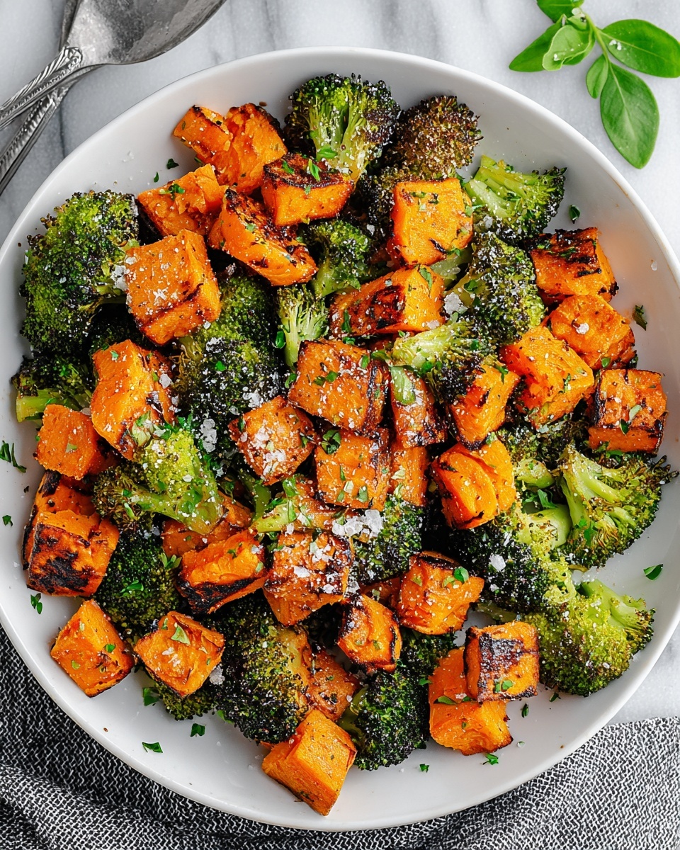 Roasted Broccoli and Sweet Potatoes Recipe - Recipe Image