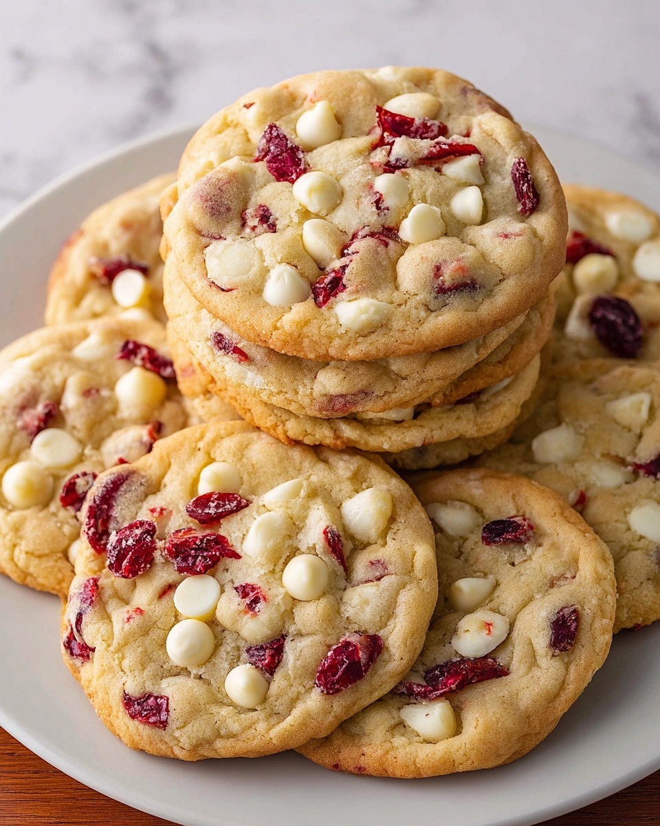 White Chocolate Cranberry Cookies Recipe - Recipe Image