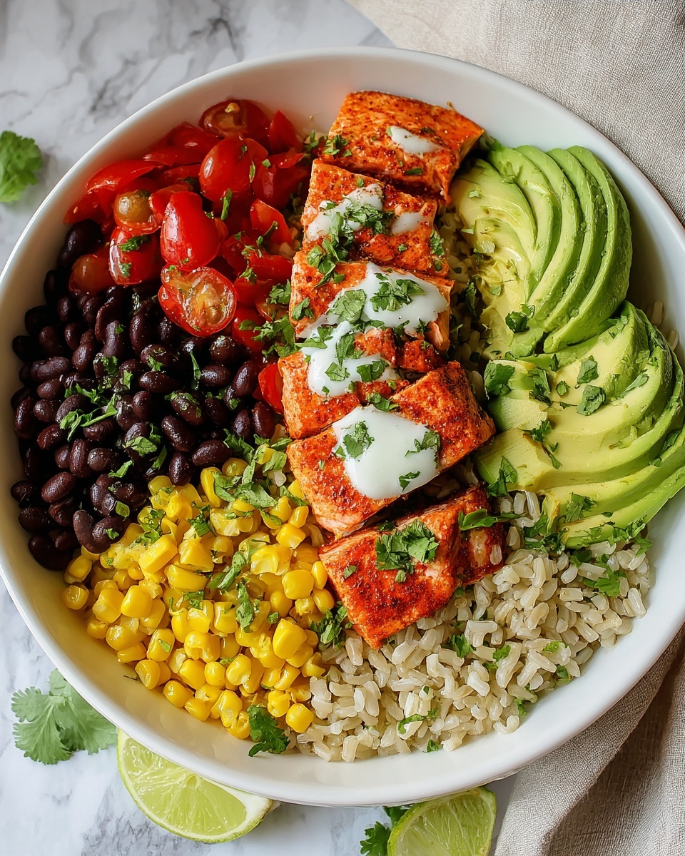 Salmon Burrito Bowl Recipe - Recipe Image