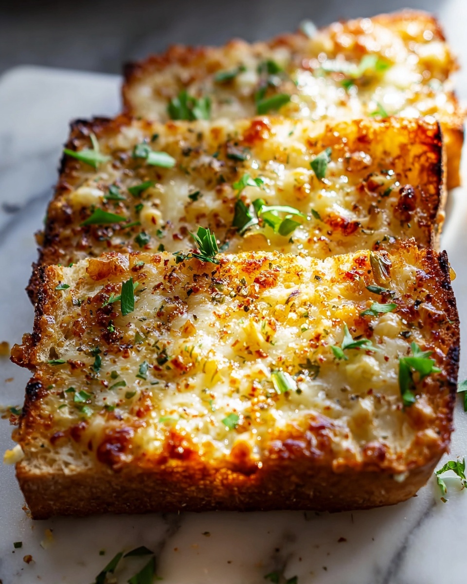Chili Crunch Garlic Bread Recipe - Recipe Image