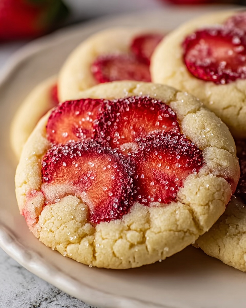 Double Strawberry Sugar Cookies Recipe - Recipe Image