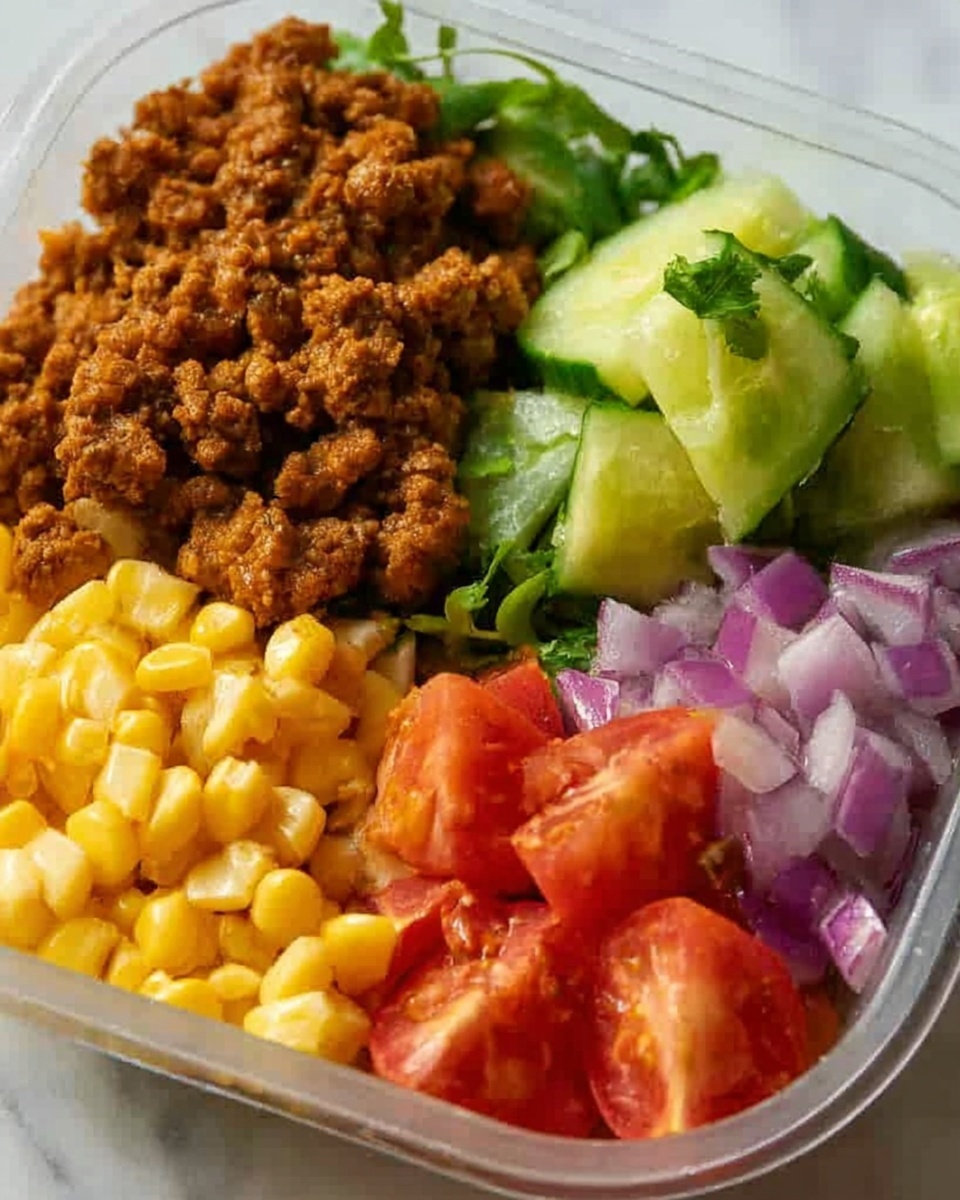 Turkey Taco Lunch Bowls: An Amazing Ultimate Recipe - Recipe Image