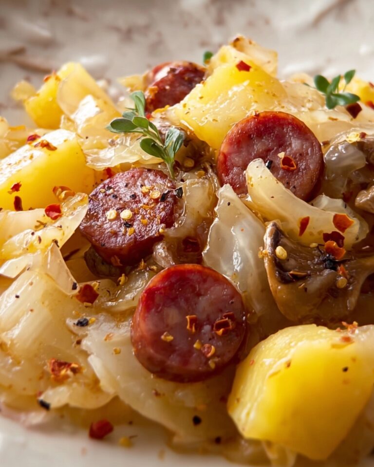 Hearty Cabbage, Potatoes, and Smoked Sausage Stew Recipe