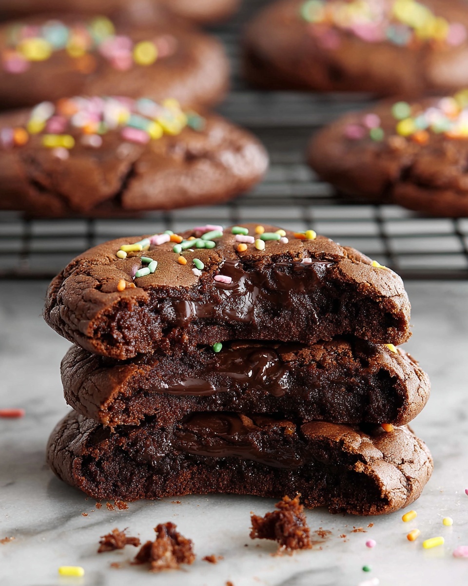 Fudgy Cosmic Brownie Cookies Recipe - Recipe Image