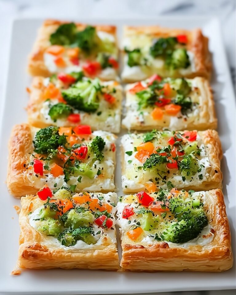 Crescent Roll Veggie Pizza with Cream Cheese Recipe