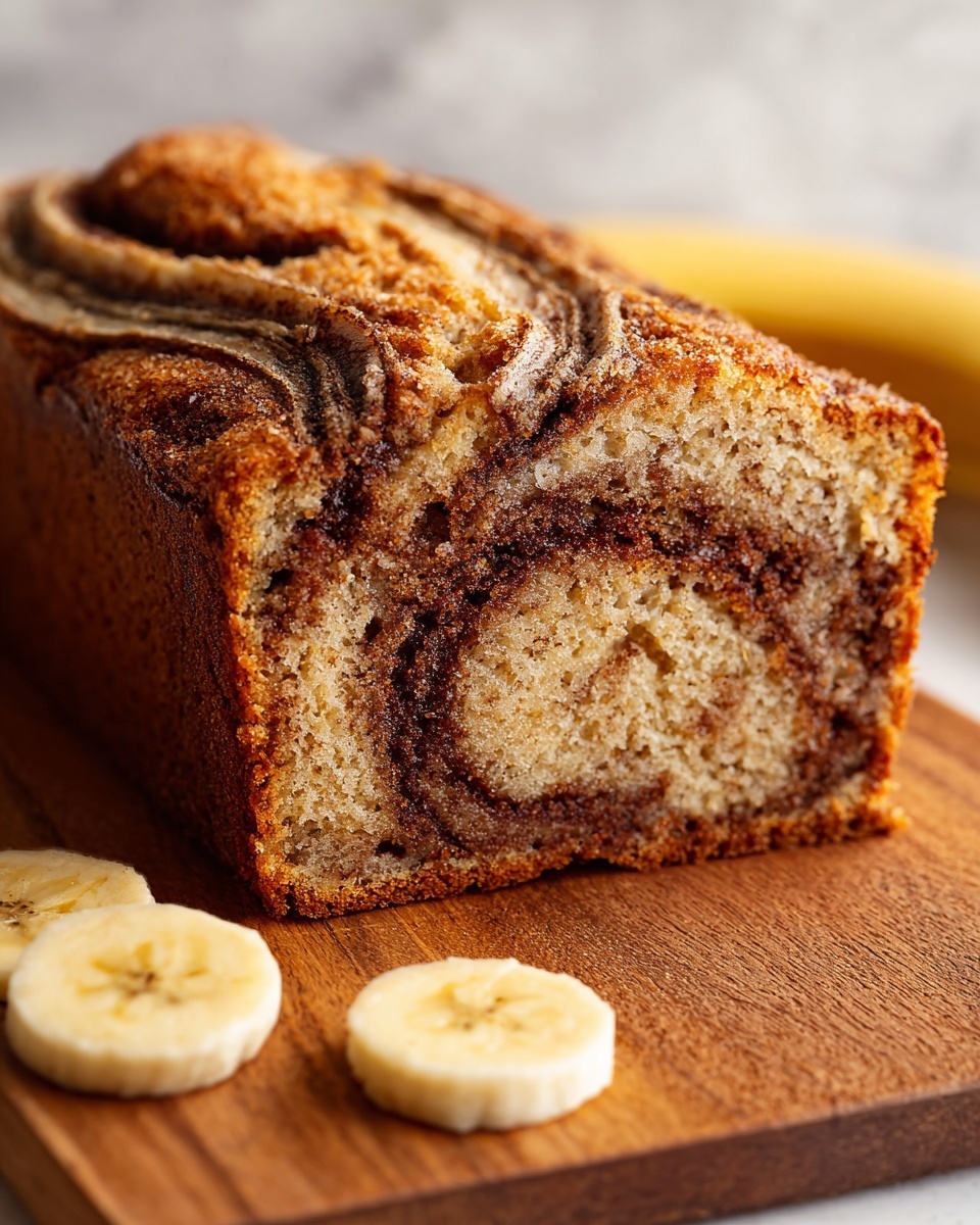 Flourless Cinnamon Swirl Banana Bread Recipe - Recipe Image