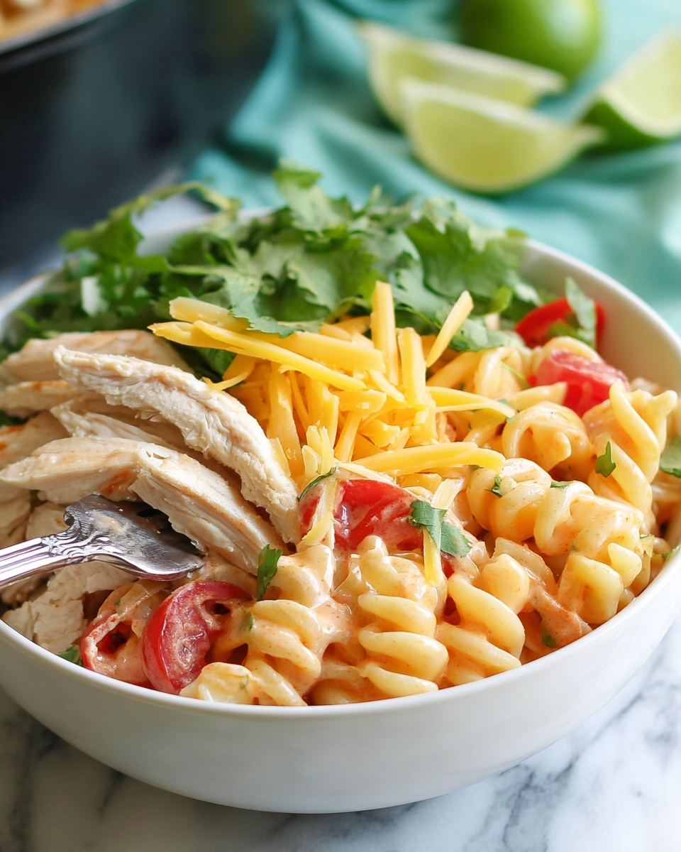 Crock Pot Salsa Ranch Chicken Pasta Recipe - Recipe Image