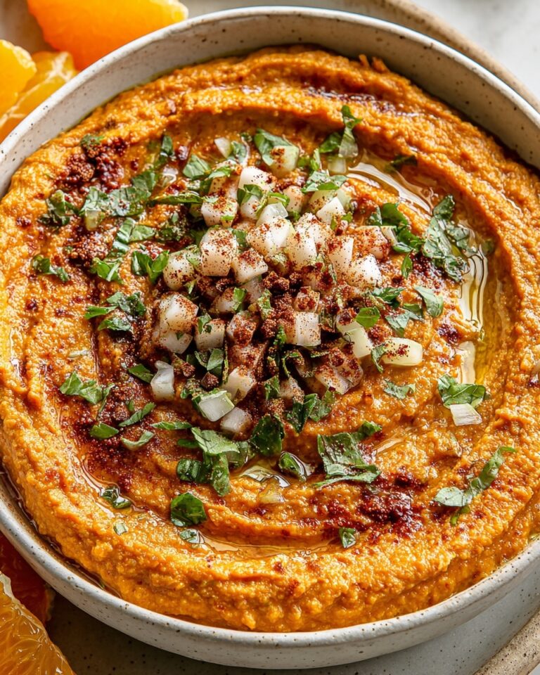 Roasted Garlic Tahini Carrot Dip Recipe