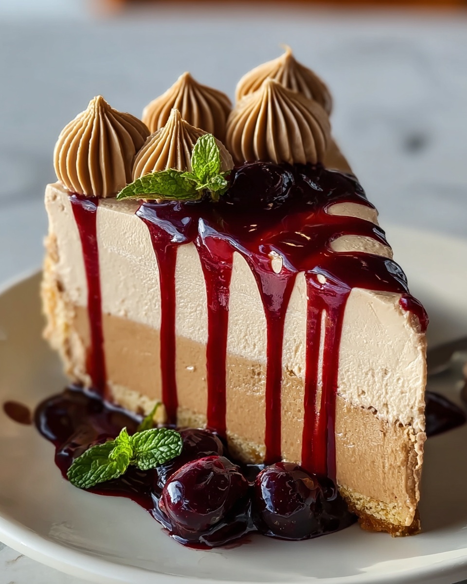 Peanut Butter & Jelly Cheesecake Recipe - Recipe Image