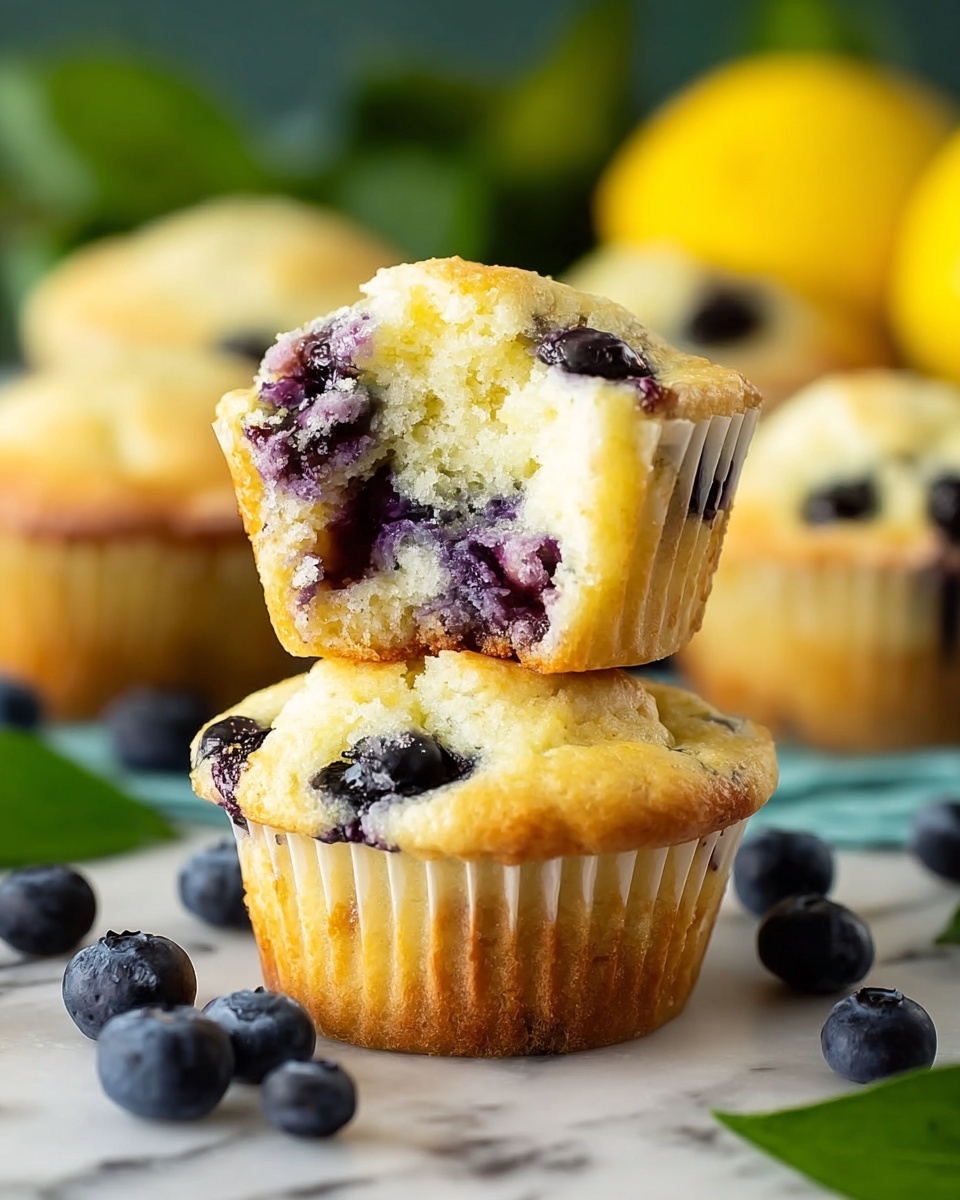 Lemon Blueberry Muffins Recipe - Recipe Image