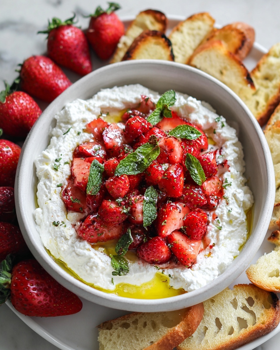 Whipped Feta Dip with Roasted Strawberries Recipe - Recipe Image