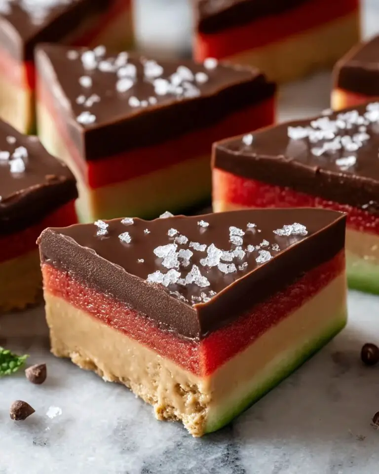 Sea Salt Dark Chocolate Watermelon Slices Recipe