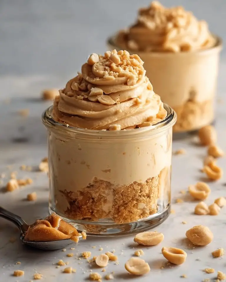 Peanut Butter Mousse with Crunchy Peanuts Recipe