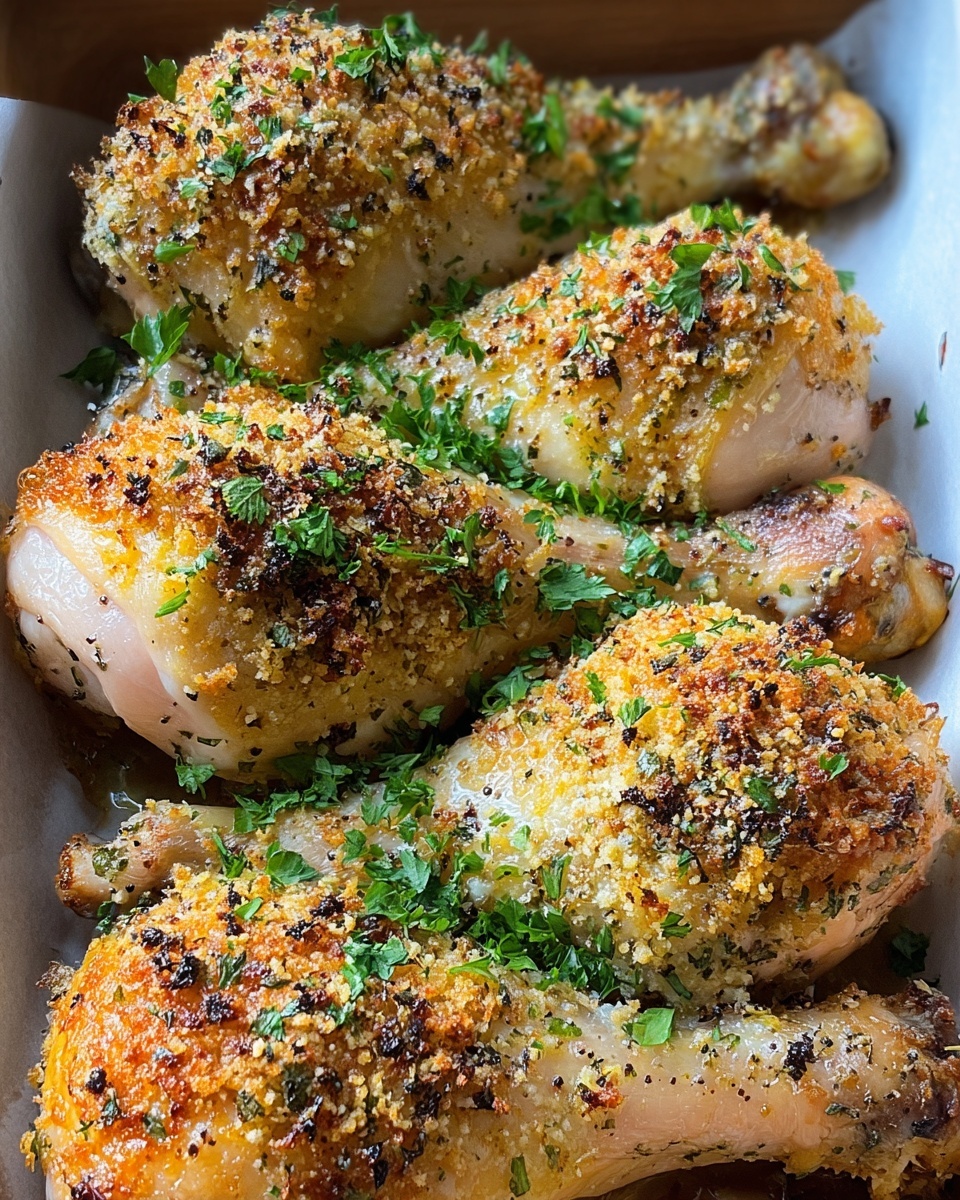 Garlic Parmesan Chicken Legs Recipe - Recipe Image