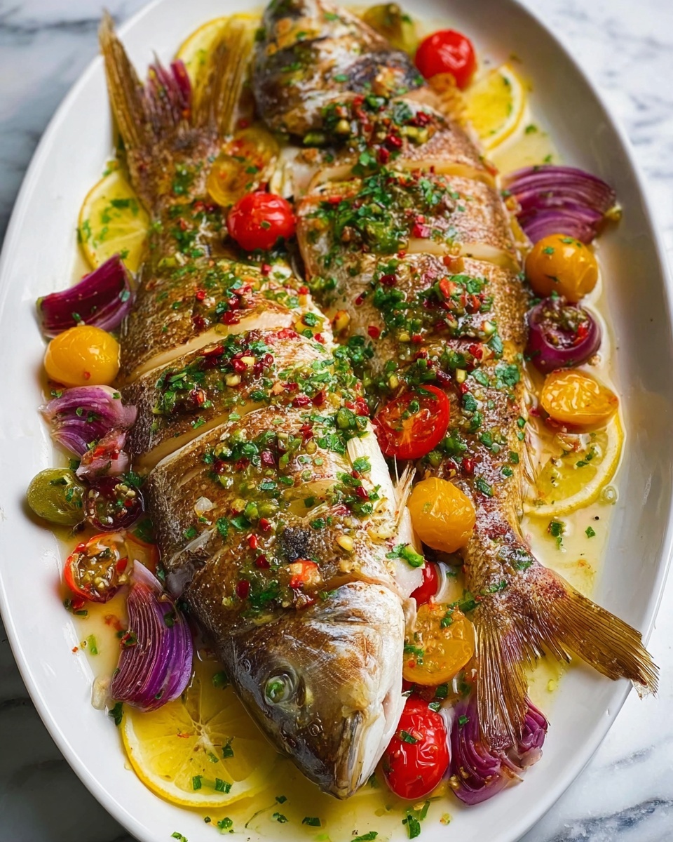 Easy Mediterranean Baked Mackerel Fish Recipe - Recipe Image