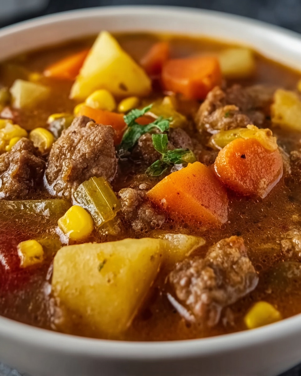 Hearty Crockpot Cowboy Soup Recipe - Recipe Image
