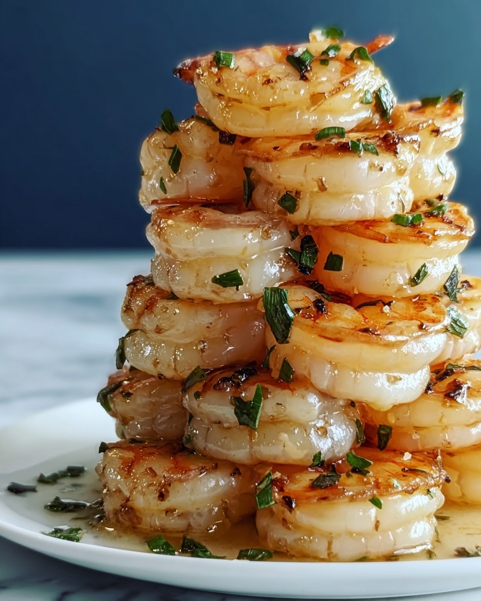 Garlic Butter Shrimp Stack Recipe - Recipe Image