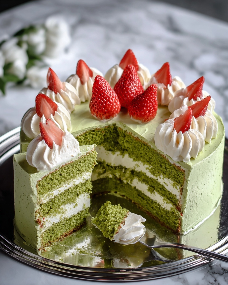 Matcha Tres Leches Cake Recipe - Recipe Image
