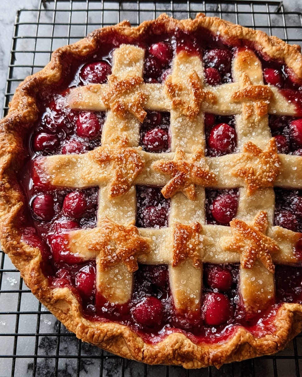 Baked Fresh Cherry Pie Recipe - Recipe Image