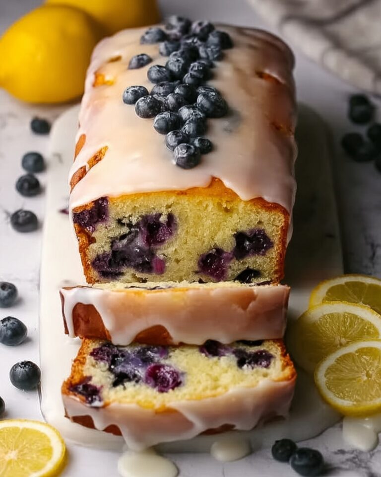 Lemon Blueberry Loaf with Zesty Glaze Recipe