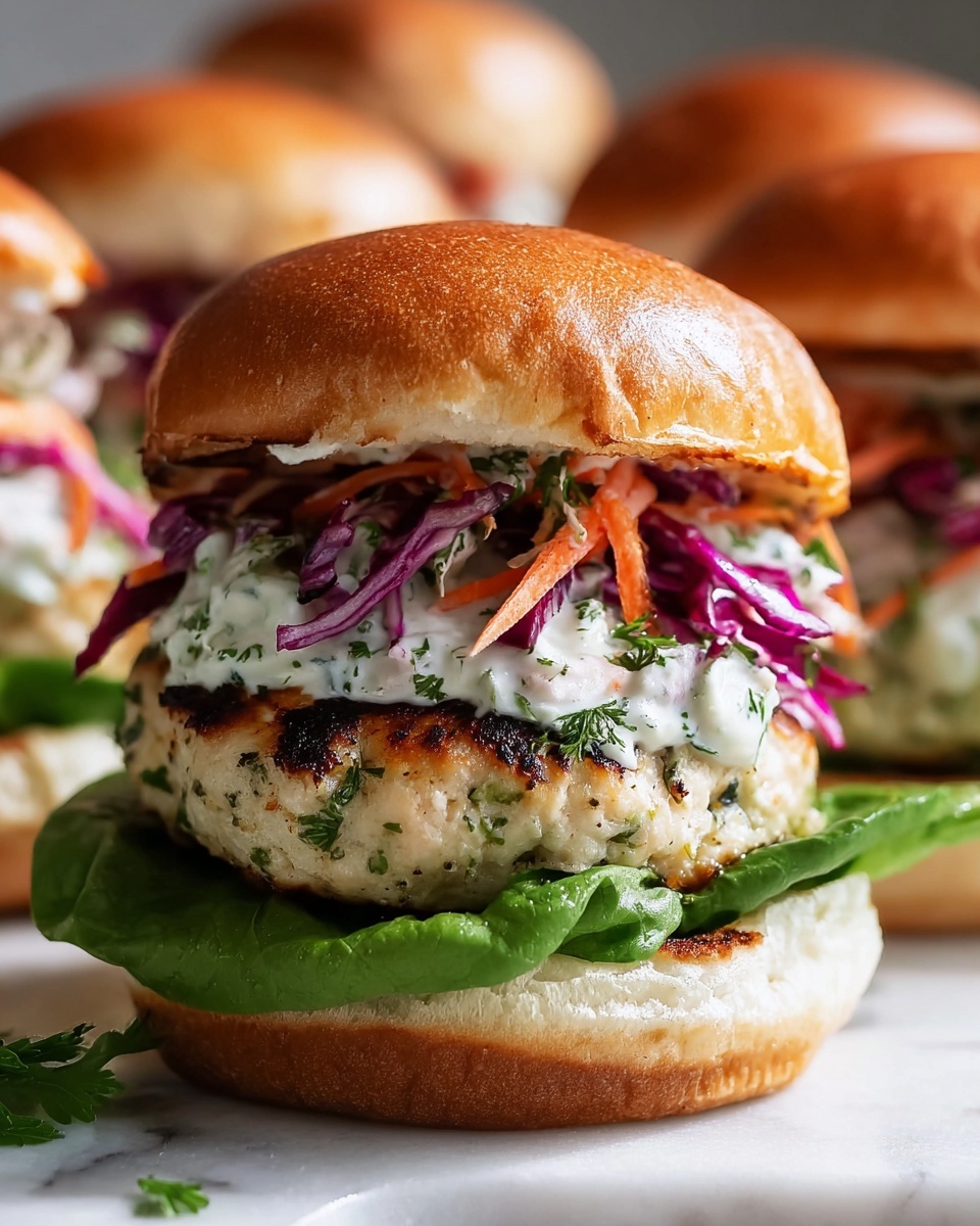 Greek Chicken Burgers Recipe - Recipe Image