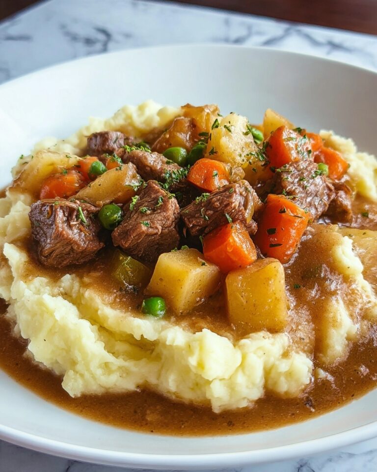 Irish Beef Stew with Mashed Potatoes Recipe