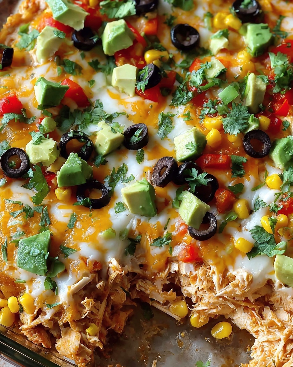 Chicken Burrito Casserole Recipe - Recipe Image