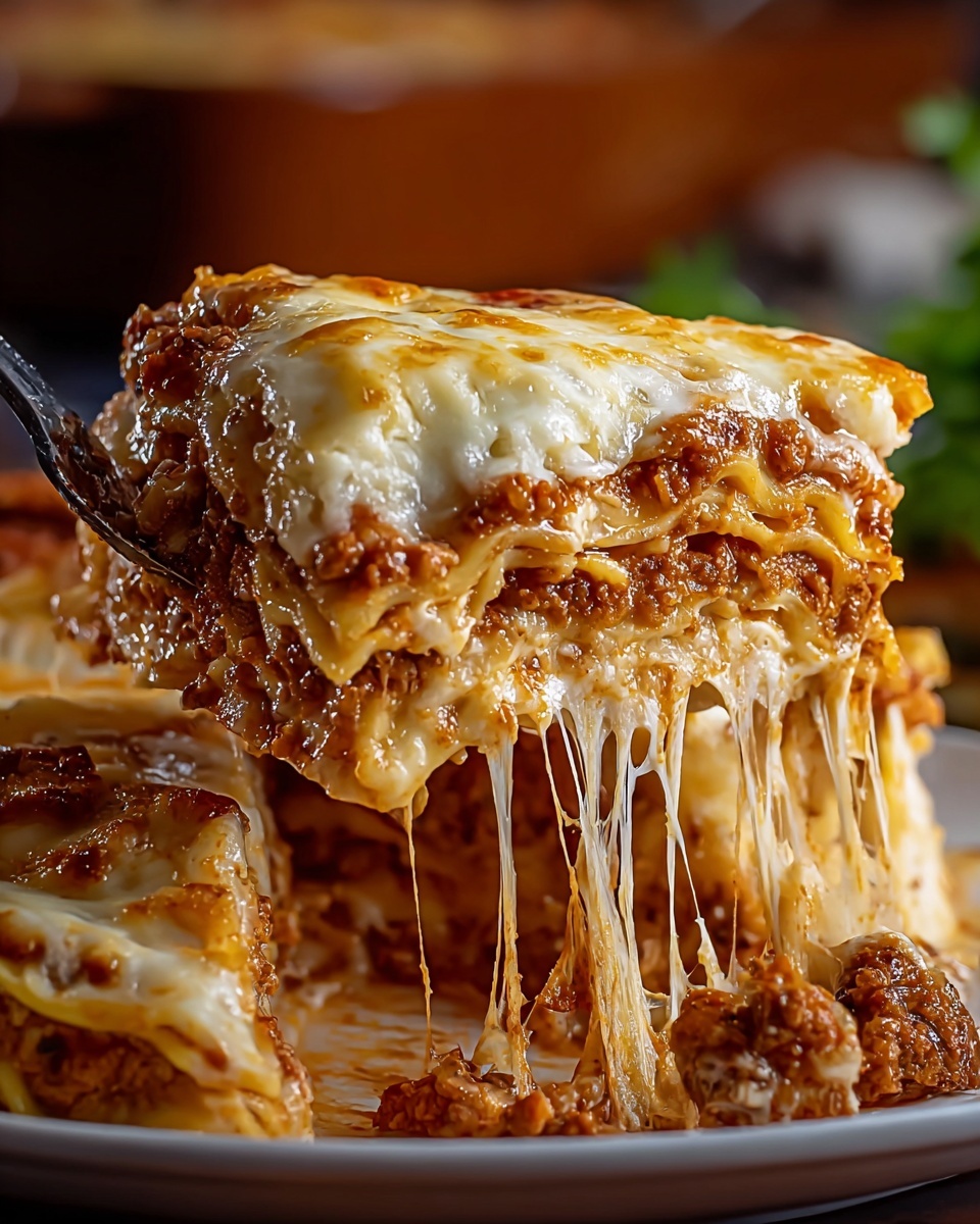 Famous Three-Cheese Lasagna Recipe - Recipe Image