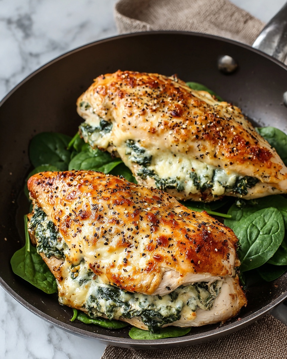 Spinach and Cheese Stuffed Chicken Breast Recipe - Recipe Image