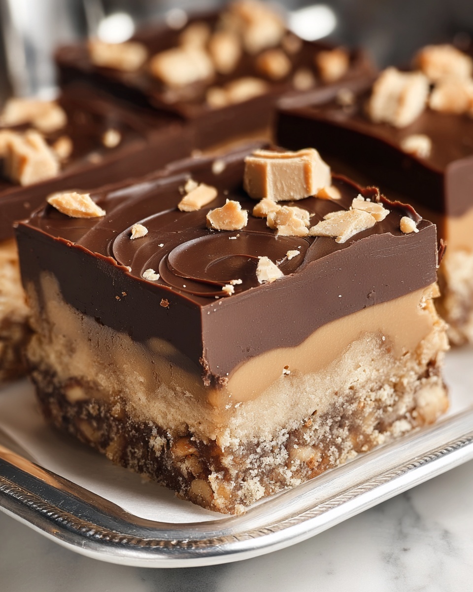 No-Bake Peanut Butter Bars Recipe - Recipe Image