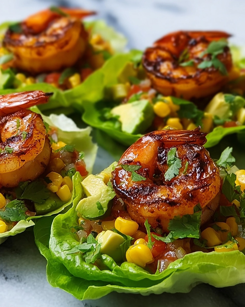 Healthy Taco Shrimp Lettuce Wraps Recipe - Recipe Image
