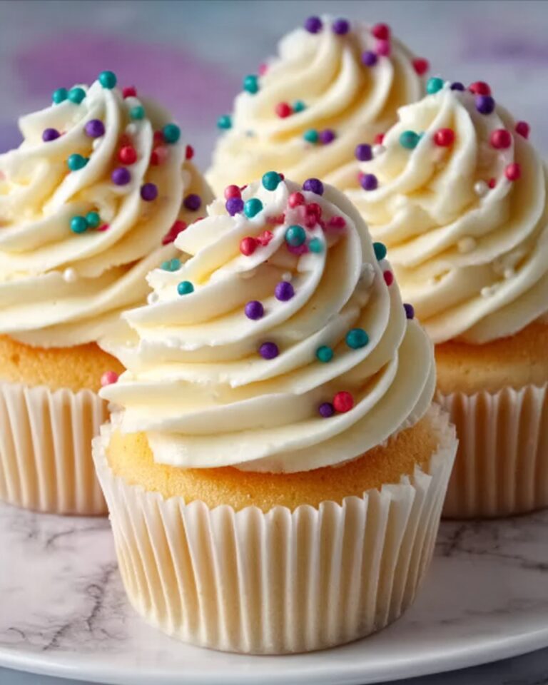 Homemade Vanilla Cupcakes Recipe
