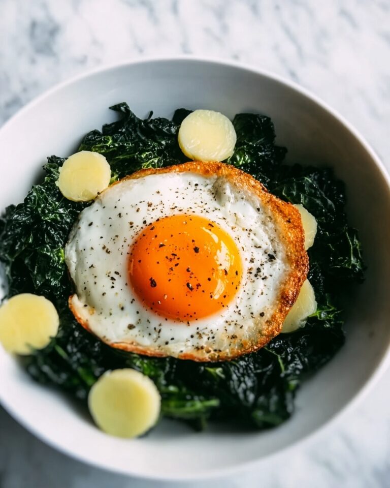 Sautéed Greens with Fried Eggs Recipe