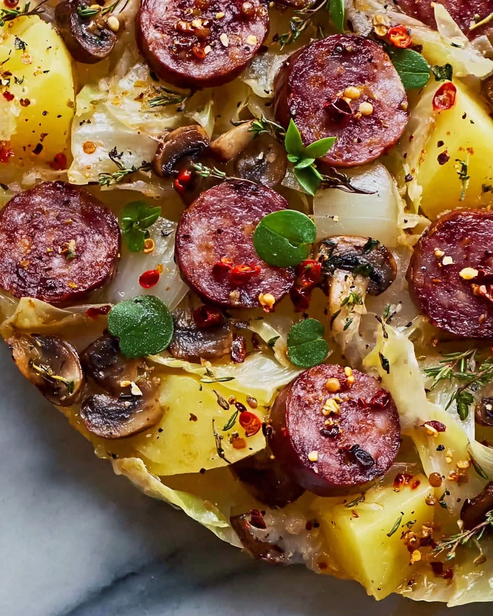 Hearty Cabbage, Potatoes, and Smoked Sausage Stew Recipe - Recipe Image