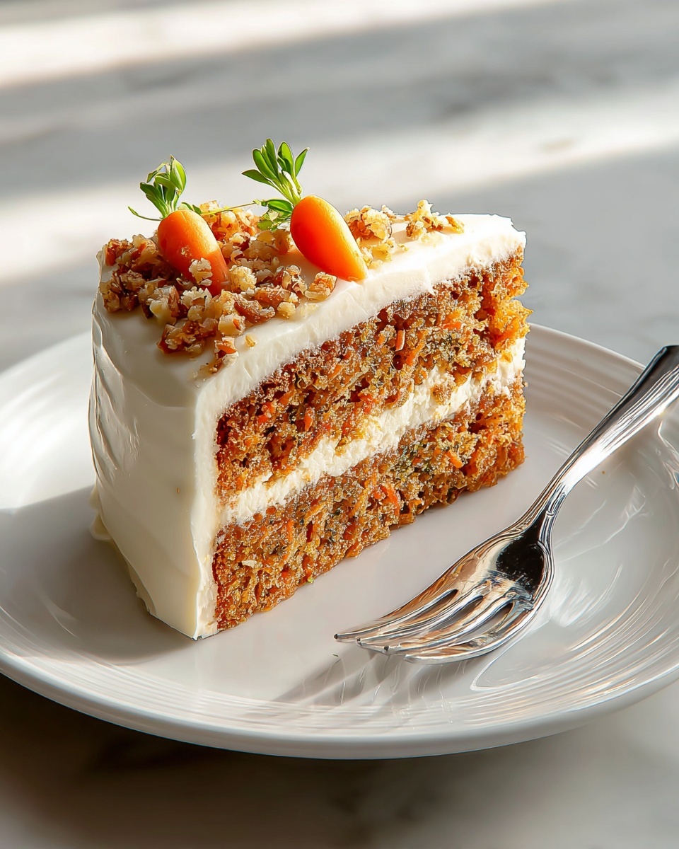 Simple Carrot Cake with Cream Cheese Frosting Recipe - Recipe Image