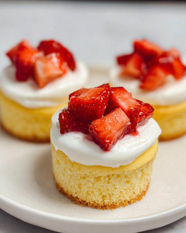Miniature Baked Cheesecakes with Strawberry Topping Recipe