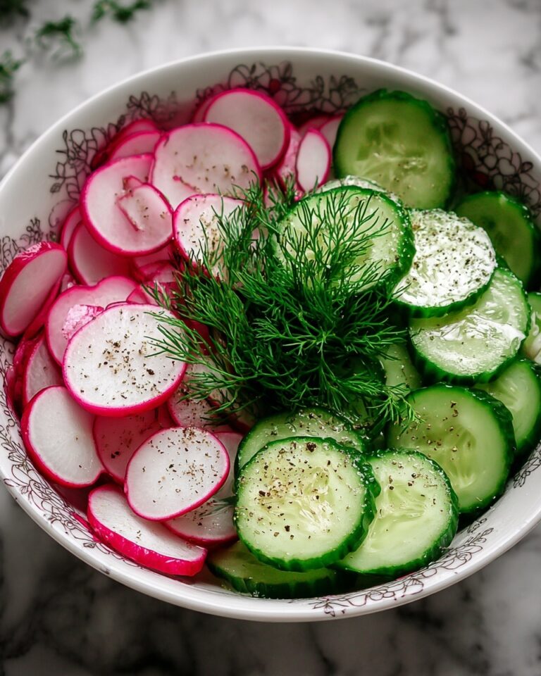 Dewy Dill Delight Radish and Cucumber Salad Recipe