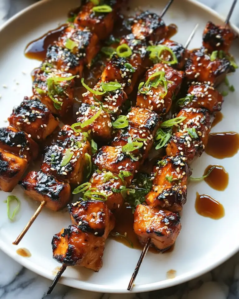Honey Garlic Asian Chicken Kabobs Recipe