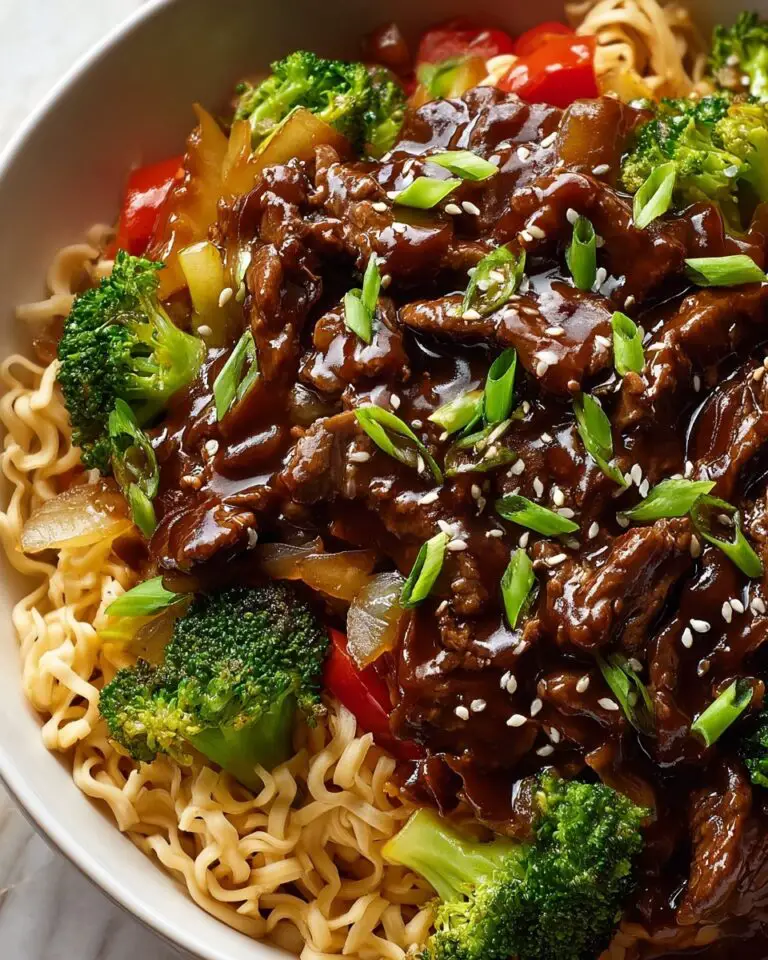 Sticky Beef Noodles Recipe