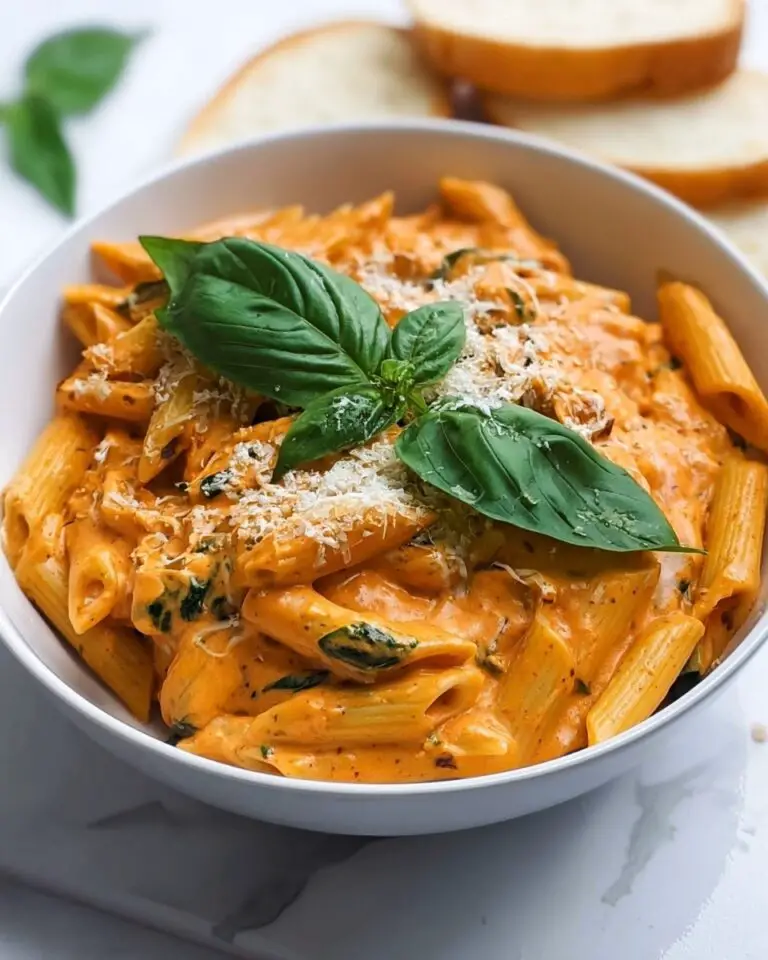 Creamy Tomato and Basil Penne Pasta Recipe