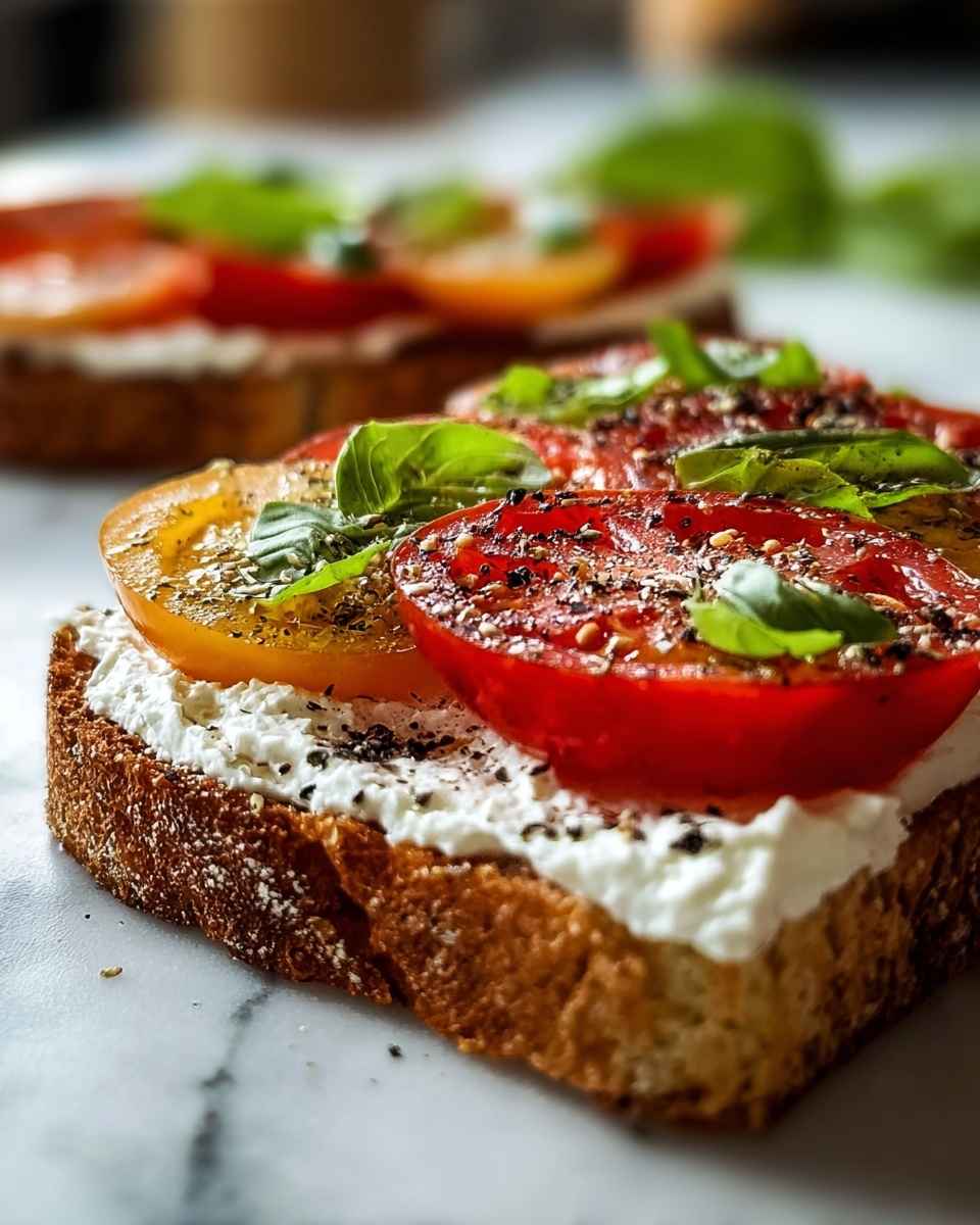 Ricotta & Tomato Sourdough Toast Recipe - Recipe Image