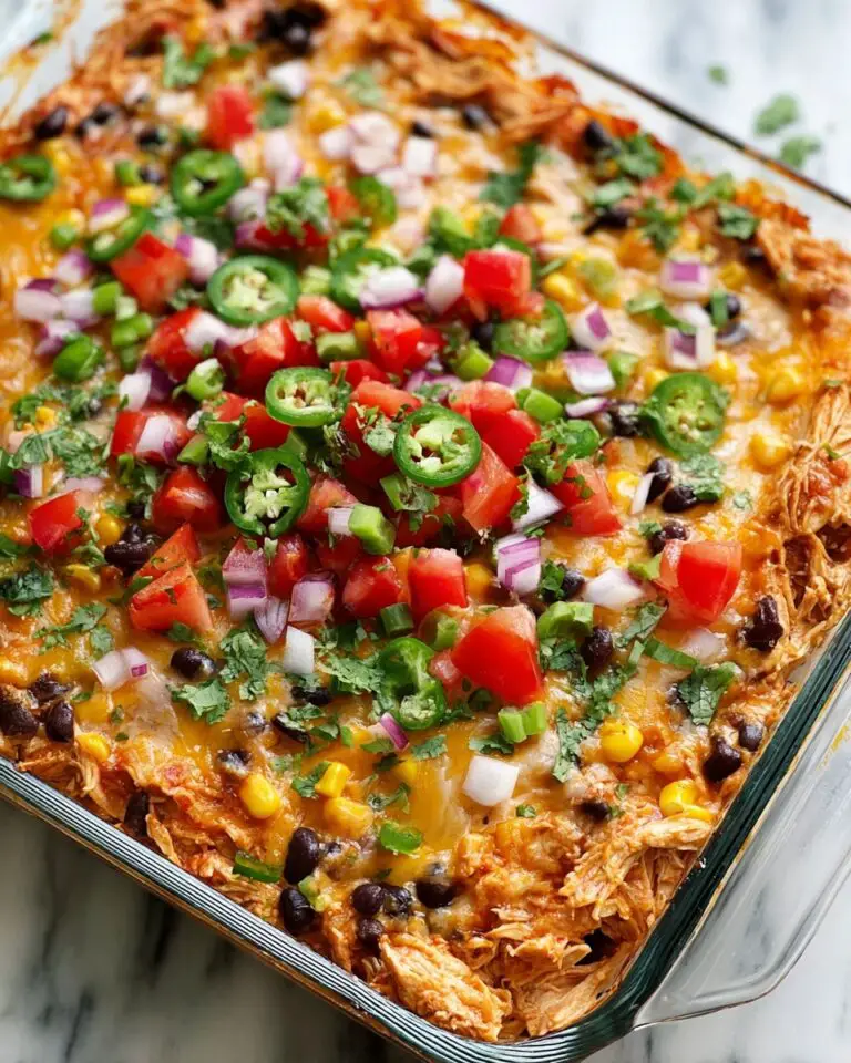 Easy Chicken Burrito Casserole Recipe