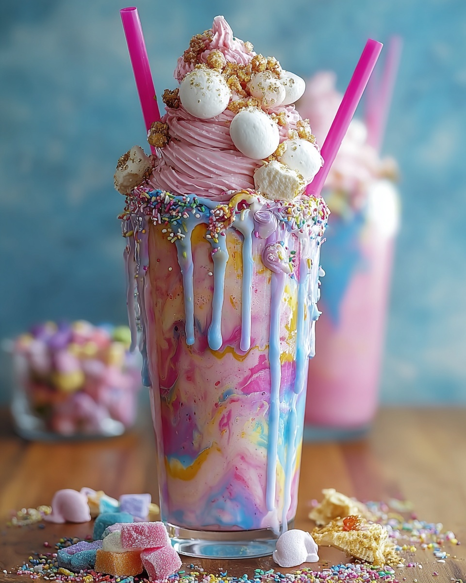 Unicorn Fantasy Freakshakes Recipe - Recipe Image