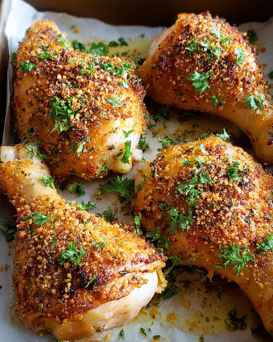 Garlic Parmesan Chicken Legs Recipe - Recipe Image