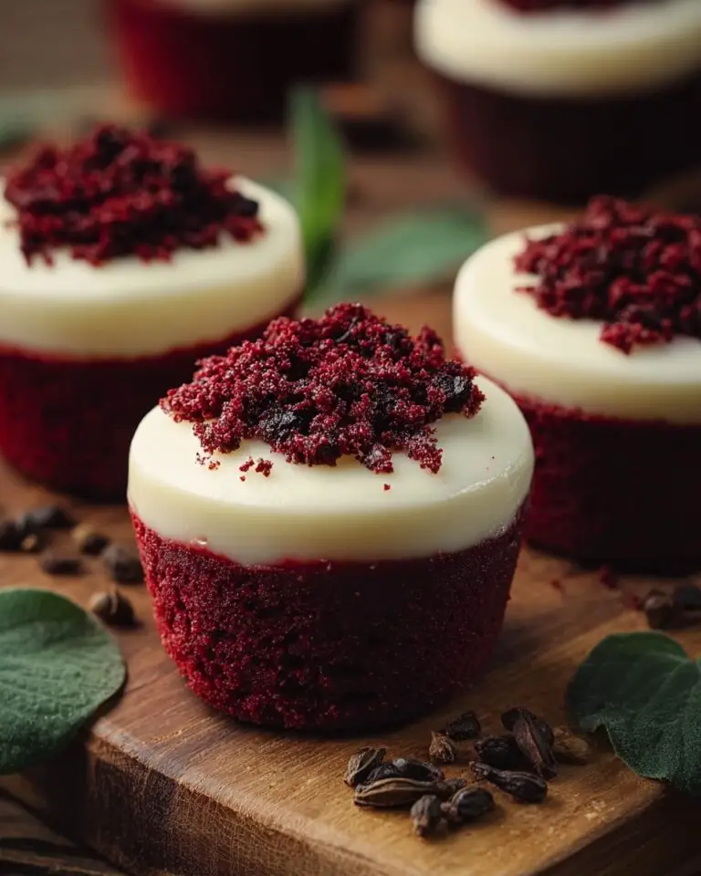Red Velvet Cheesecake Mini Pies Recipe