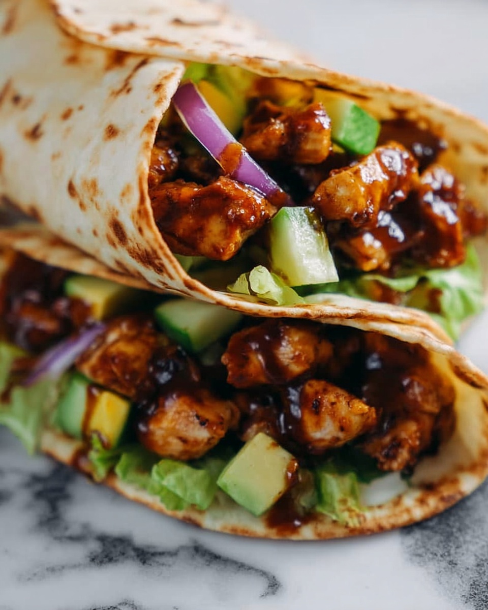 Hawaiian BBQ Chicken Wraps Recipe - Recipe Image